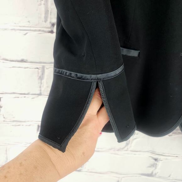 Lafayette 148 Blazer Women 16 100% Silk Combo Corpcore Professional  Classic - Picture 5 of 9